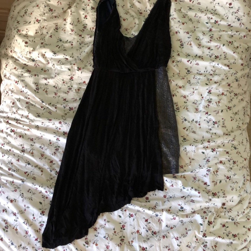 Free People Black and Blue Party Dress